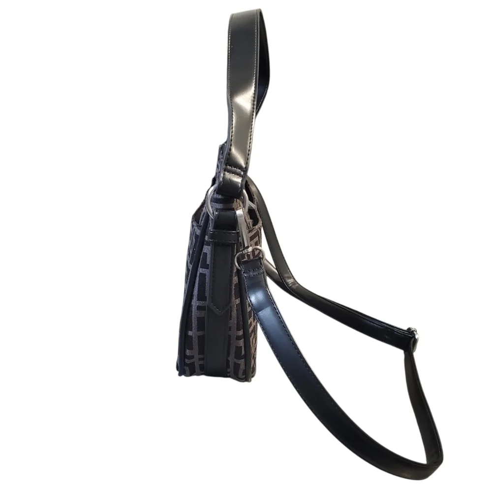 Fiorelli Women's Shoulder Bag Black Geometric Jacquard